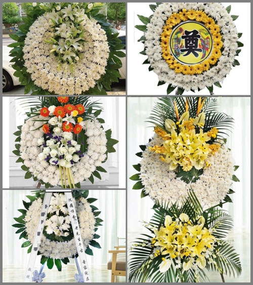 山东莱芜莱城区大王庄镇石屋子村花圈速递